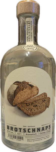 Brotschnaps 0,7l ehemals Max Gündel